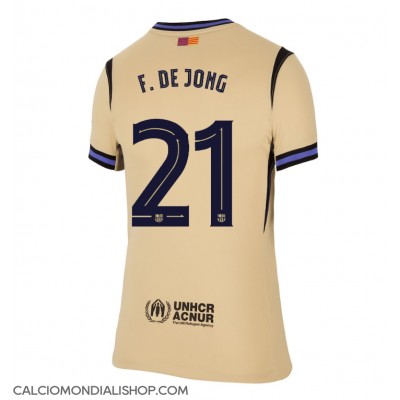 Maglie da calcio Barcelona Frenkie de Jong #21 Seconda Maglia Femminile 2025-26 Manica Corta Maglie da calcio Barcelona Frenkie de Jong #21 Seconda Maglia Femminile 2025-26 Manica Corta